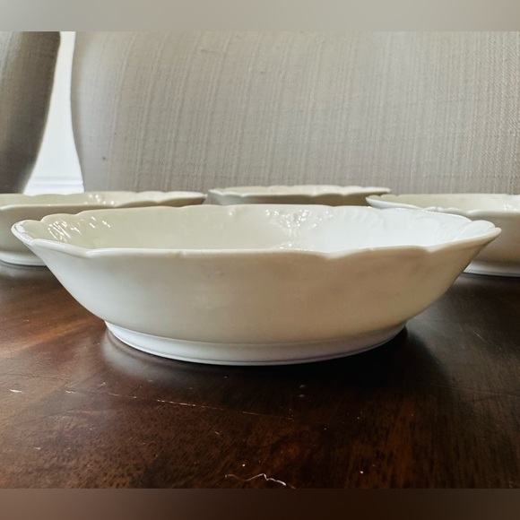 Set of 4 Haviland France Ranson White Fruit/Berry Bowls 5" - Picture 3 of 9